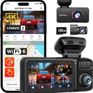 REDTIGER F17 Elite 4K 3 Channel Dash Cam