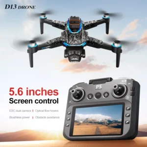 Camouflage RC Quadcopter Drone Toy with Dual Camera, 5.6" Touchscreen