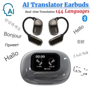 144 Languages Translator Earbuds With AI Real-time Translation