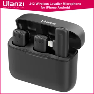 J12 Wireless Lavalier Microphone System For Audio & Video Recording